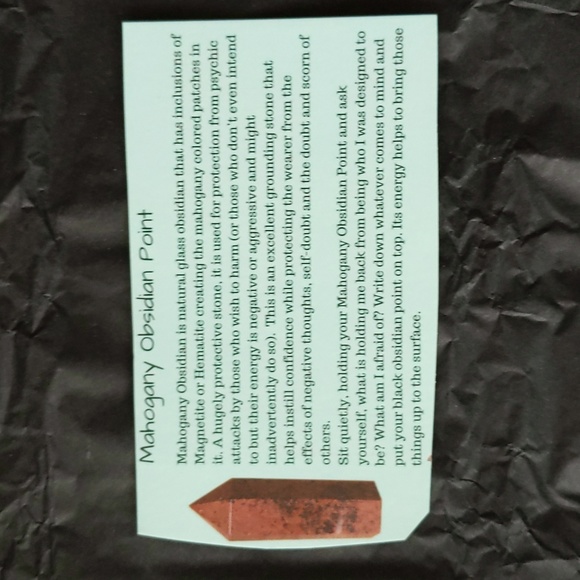 Mahogany Obsidian Point - Picture 7 of 8